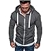 UMore Herren Sweatjacke Hoodie Kapuzenjacke Sweatshirt Kapuzenpullover Herren Zipper Kapuzenpullover Sweatjacke Pullover Hoodie Sweatshirt
