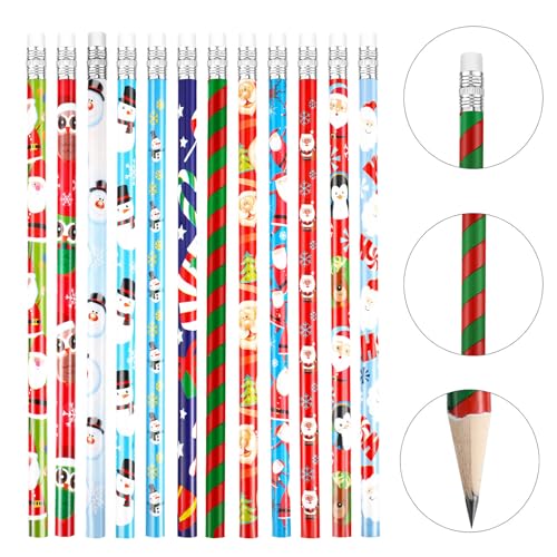 Lápices Navidad Madera Outus 48 Pzs Multicolor miniatura 2