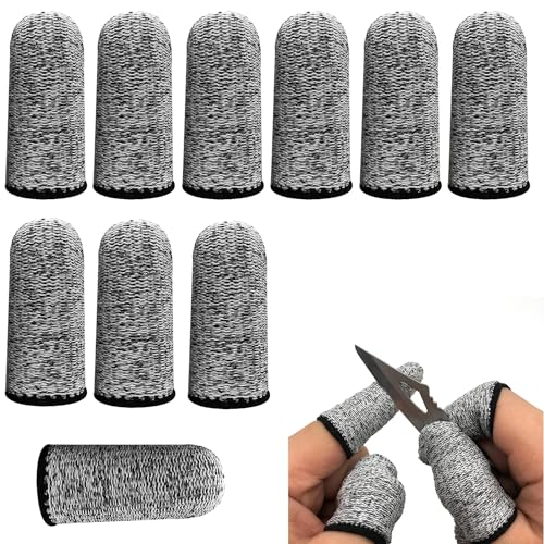 指保護サック軍手 防刃 作業 用 専用 10枚手袋 爪先縫い目なし カバー 指先 グローブ 切れない 滑り止め 防災 防割 園芸 キャンプ アウトドア 用品 耐切創 刃物 で DIY 耐切創 レベル5 耐摩耗