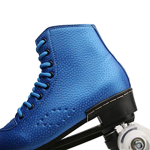 Image of Gymnastic Roller Skates Women Indoor Outdoor Artistic Skates for Youth and Adults Blue 12 M US Women