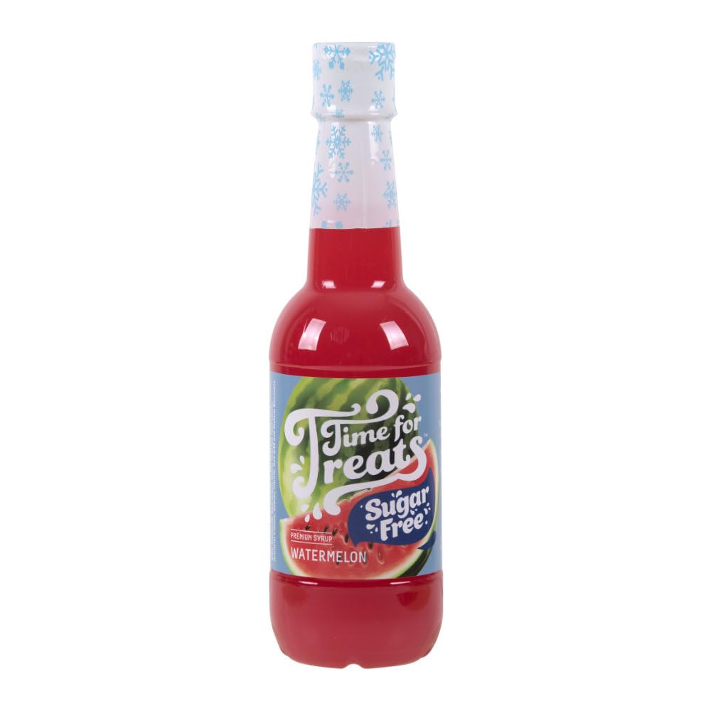 TIME FOR TREATS VKP1196 Sugar Free Watermelon Snow Cone Syrup, 16.9 Fl Oz