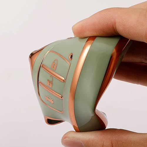 Miniatura 5 de ontto Compatible con Kia Stinger 2019 2020 - Funda duradera para llave remota para K900 2021 2022, carcasa brillante para llave de automóvil, color