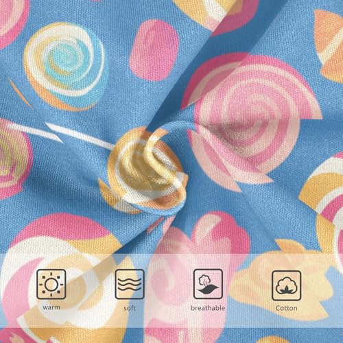 KLL Colorful Sweet Lollipop Candy Little Boys Cotton Briefs Breathable Undies3