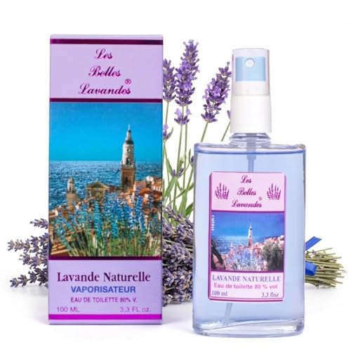Eau de Toilette Lavande Naturelle 100ml Les Belles Lavandes aux Huiles Essentielles de Provence