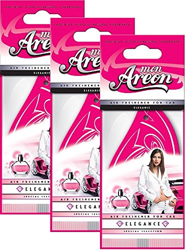AREONCar Air Freshener MON Elegance. Pack of 3. Enjoy Your Enviroment.
