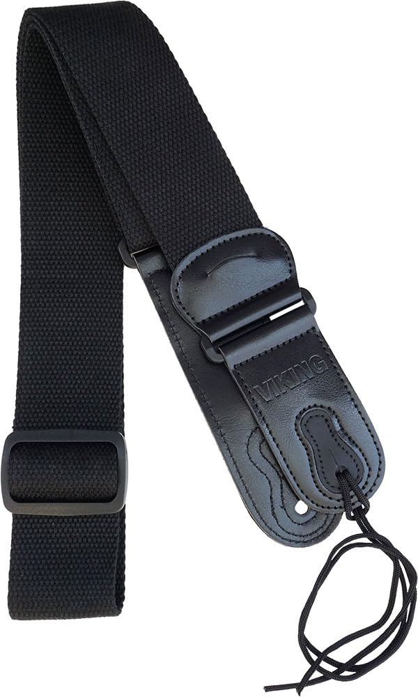 Cotton Guitar Strap, Black