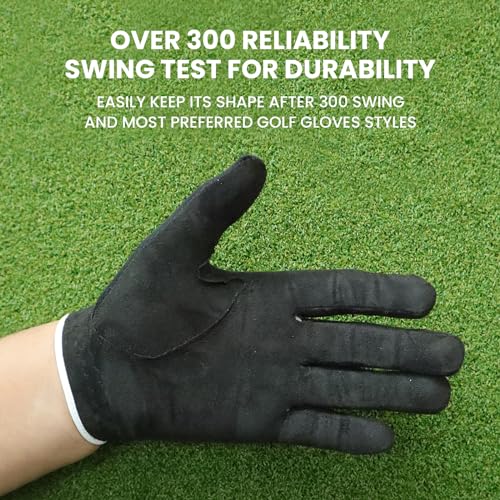 Finger Ten Men'S Golf Gloves Rain Grip Both Hands Pair Left Right Hand, Hot Wet Weather No Sweat Black Gray White Blue Fit Size Small Medium Large Xl 2Xl 3Xl thumb #4