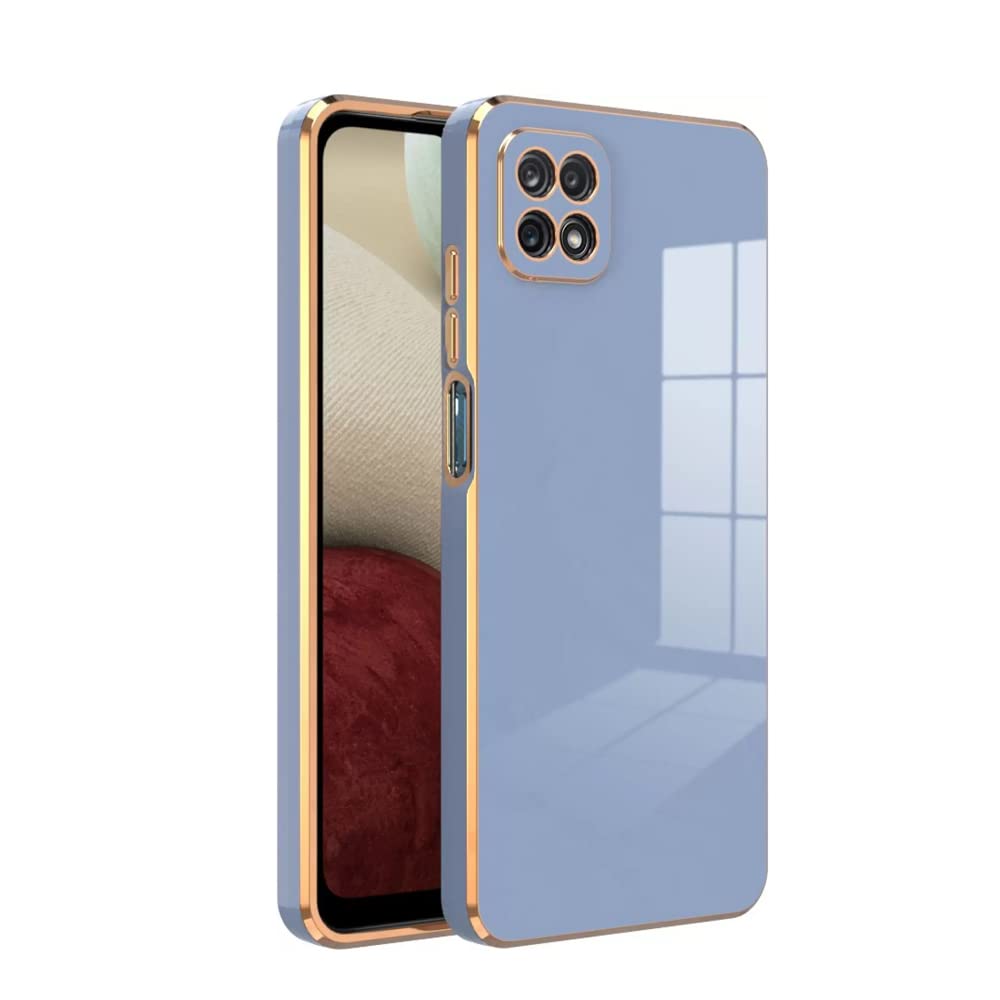 KARWAN®️ Luxury 6D Chrome Back Cover Case Compatible for Samsung Galaxy A22 5G |Slim Shockproof Soft TPU | Raised Lips Protection | Camera Protection | Stylish Back Case and Cover |-Blue (B0BGDZHDHX) Amazon Price History, Amazon Price Tracker