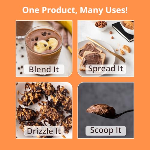 Image of Growfitz Natural Peanut Butter Crunchy 26g, 800 Gram, Pack of 1 | Unsweetened | High Protein | Nut Butter Spread-Workout Snacks | No Sugar, Cholesterol Free, Multi-Vitamins & Boost Muscles (Crunchy)