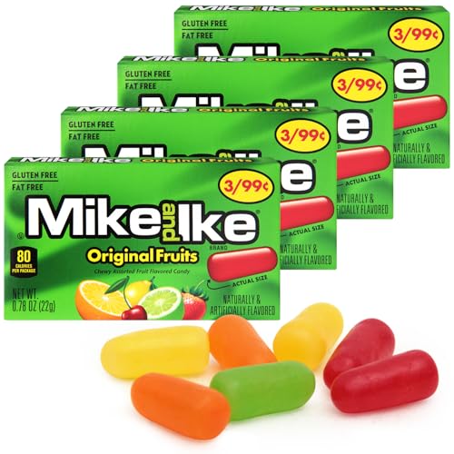 Caramelos Mike and Ike Original Fruits 4 Pack