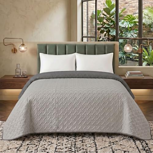 Fibre EST. 1976 - Colcha Cama 135-220x250cm para Verano Primavera Otoño, Colchas de Verano Cama 90 de Microfibra Suave como el Terciopelo al Tacto, Cubrecama Transpirable y Termorregulador