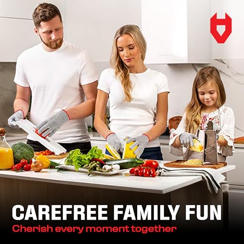 NoCry Gants résistants coupés pour les enfants, XXS (4-7 ans) - Niveau de performance élevé 5 Protection, qualité alimentaire. Ebook gratuit inclus!