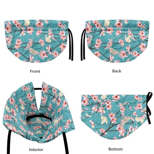 Image of Cherry Blossom Butterfly Insulated Kettle Cover for Kitchen Tea Cozies to Keep Tea Warm, Teapot Cozy Breakfast Warmer for Home Indoor Table Decorations