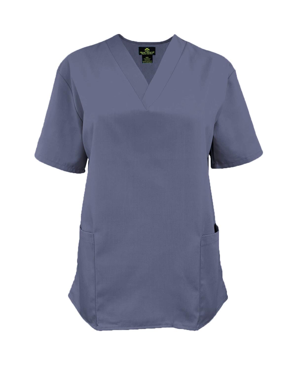ACTIVE UNIFORMS Men's Scrub Set Medical Scrub Tops and Pants - Pack of 2 Set (Pewter Charcoal, X-Large)