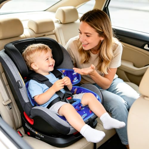 Image of COOLBEBE 2 Pack Waterproof Car Seat Protector for Potty Training | Car Seat Liner Toilet Training for Baby Toddler Kid, Piddle Pads Cover Pad for Strollers & Carseat (Blue Plane,2PC)