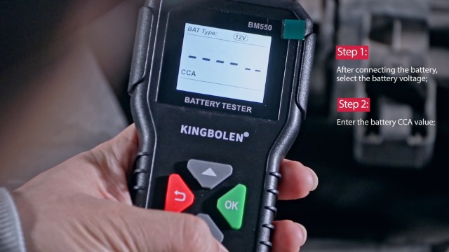 Image of KINGBOLEN BM550 6V 12V 24V Car Battery Tester，Auto Battery Analyzer | 100-2000 CCA BM550 Battery Tester, Accurate Digital Automotive Alternator Tester for Cars Trucks SUV ATV Boats Motorcycles
