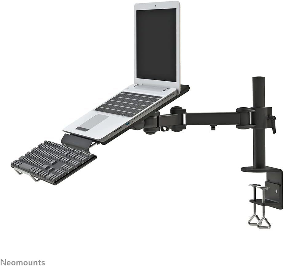 Newstar NOTEBOOK-D100 Desk Mount (clamp) for Laptop, Height Adjustable - Black