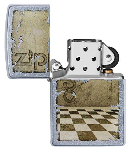 Zippo Classic Lighter-Chess Floor Feuerzeug, Messing, Individual Design, Original Pocketsize – Bild 4
