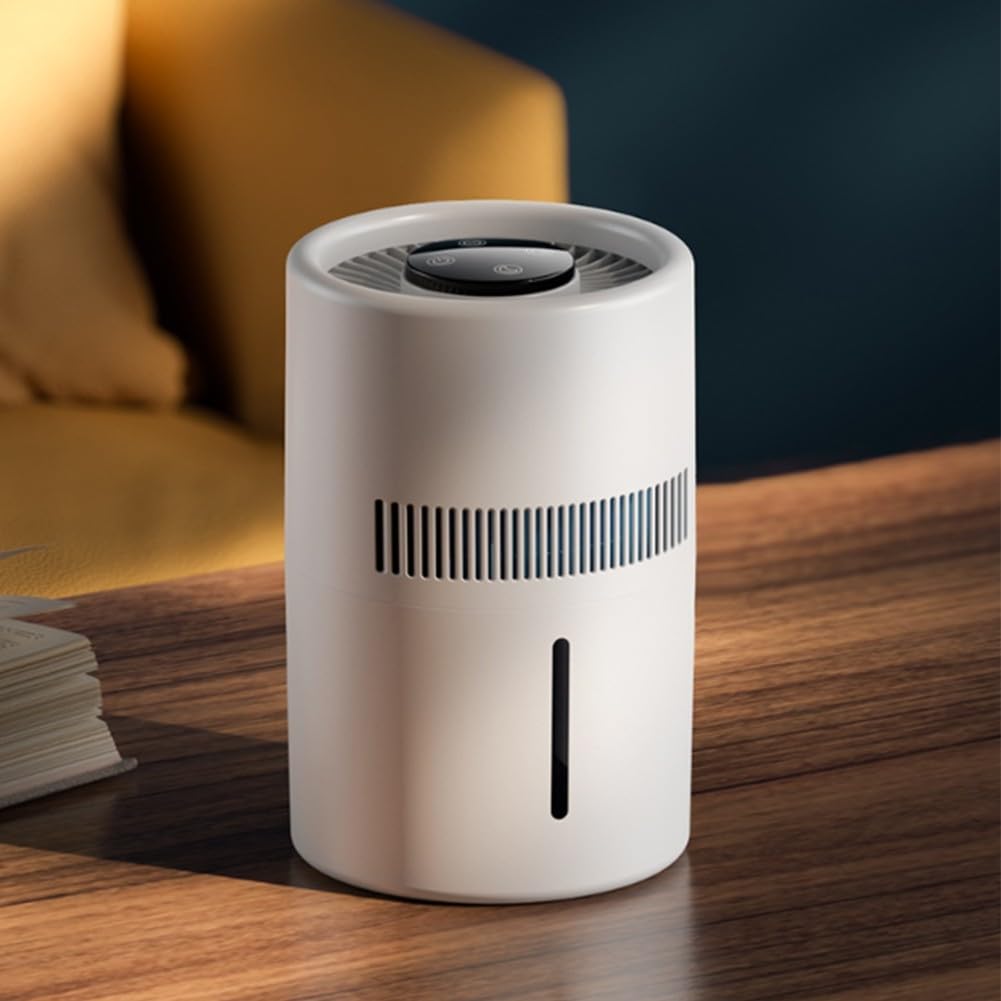 Humidificador de gran capacidad de 4 litros, humidificador evaporativo sin niebla con purificación de iones negativos, purificador de aire silencioso para uso doméstico, dormitorio y oficina