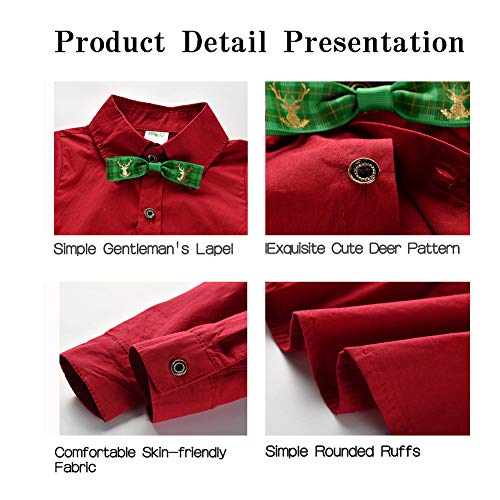 Image of Xifamniy Baby Boys My First Valentine's / St.Patrick's / Easter Day Outfit Newborn Bow Tie 3Pcs Pants Set