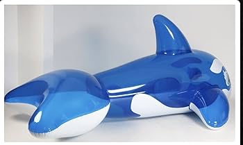 Amazon.co.jp: シャチ ブルー ツヤあり フロート 空気ビニール