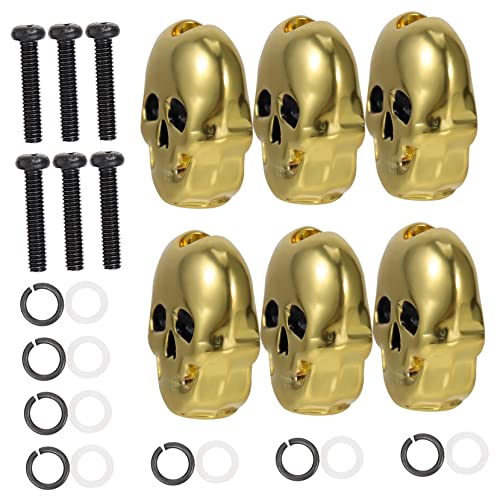 6 Piezas manija del afinador de guitarra pedal de afinador de guitarra clavijas de afinador de guitarra...