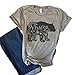 yangelo Floral Mama Bear T Shirt Printer Mother's Day Gifts for Mom Short Sleeve Cotton Shirts (Grey, M)