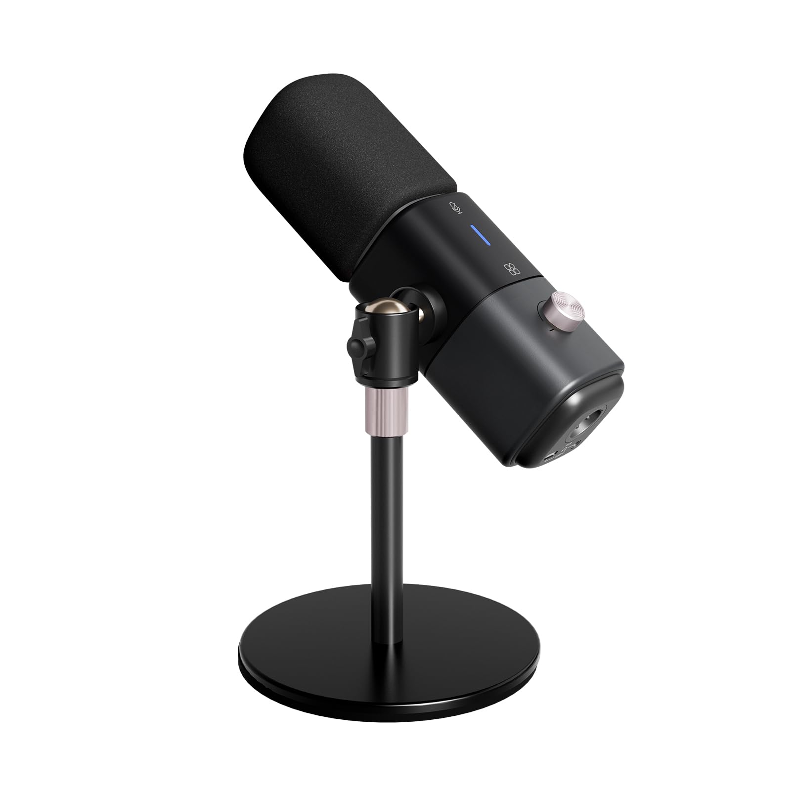 NearStream AM15X USB/XLR Dynamisch Mikrofon,Plug & Play Desktop Mic für PC/Streaming/Gaming/Studio,EIN-klick-Stummschaltung, Lautstärkeregler, Sofortiges Anhören, Geräuschunterdrückung