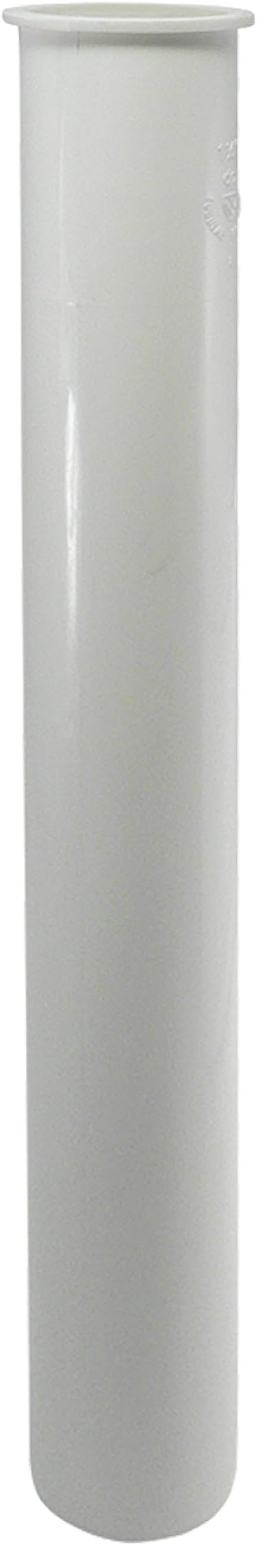 Keeney10-12WK 1-1/2" x 12" Plastic Flanged Sink Tailpiece, White
