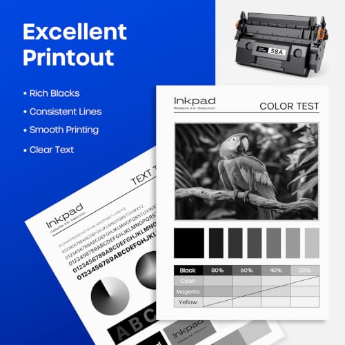 Image of 58A CF258A Toner Cartridge Black Compatible for HP 58A CF258A 58X with Chip | Work with HP LaserJet Pro M404n M404dn M404dw MFP M404 Printer (Black, 2 Pack)