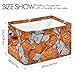 susiyo Basketball(1) Storage Bins Large Fabric Sorage Baskets for Shelves 2 Pack Foldable Decorative Closet Baskets with Handles for Organizing Shelf Clothes Home Office, 15x11x9.5Inches