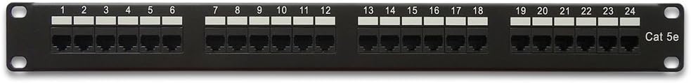 Cat.5E 110 Type Patch Panel 24Port Rackmount, 4 Pack