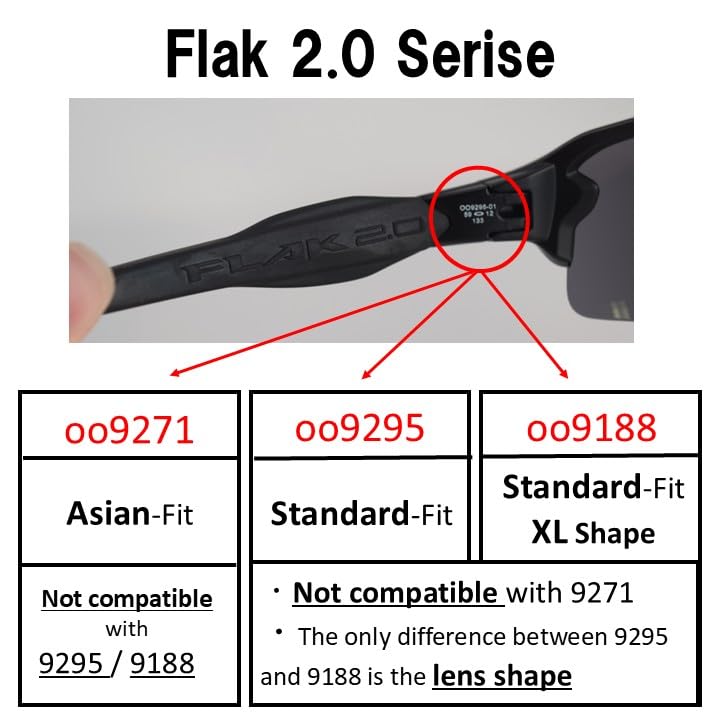 Image of Polarized Replacement Lenses for Oakley Flak 2.0 XL OO9188 Sunglasses - Crafted in the USA -