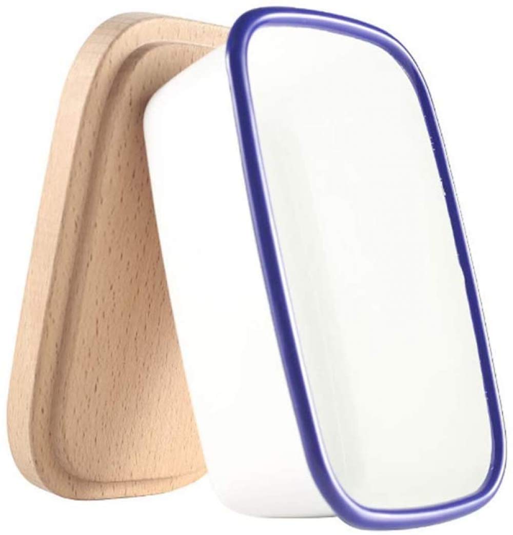 Beurrier - Beurrier en émail avec couvercle Beurrier multifonction blanc Beurre,