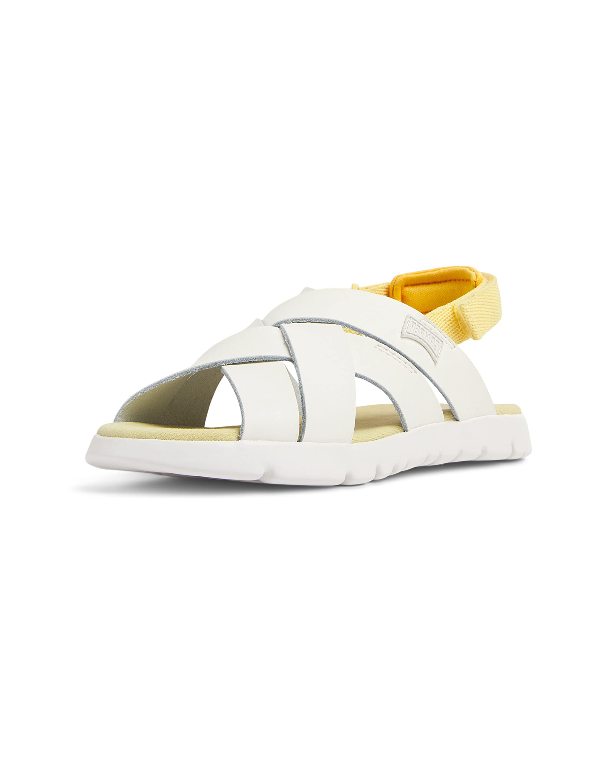 Camper Girl's Oruga Kids-k800430 Flat Sandal, White, 4 UK