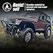 YZONA for Wrangler TJ LJ Flat Front & Rear Fender Flares Compatible with 1997-2006 Jeep Wrangler TJ & 2004-2006 Jeep Wrangler LJ, Off-Road Heavy Duty Steel Mud Guard Combo Wheel Fenders 4 PCS Kit