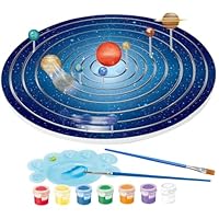 SHITOOMFE Solar System Model, Solar System Project Kit, Science Kits Include Paint & Brush, Planet Models & Instructions, Educational Hand-Painted for Kids, For Kids
