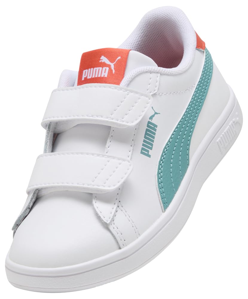 PUMA Baskets à Fermeture Facile en Cuir Smash 3.0 Enfant