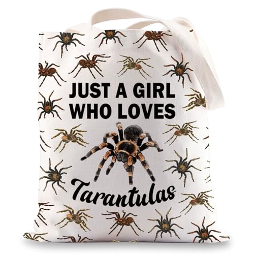 JNIAP Tarantula Spider Tote Bag Tarantula Lover Gift Tarantula Mom Gift Arachnologist Gift Spider Lover Shoulder Bag
