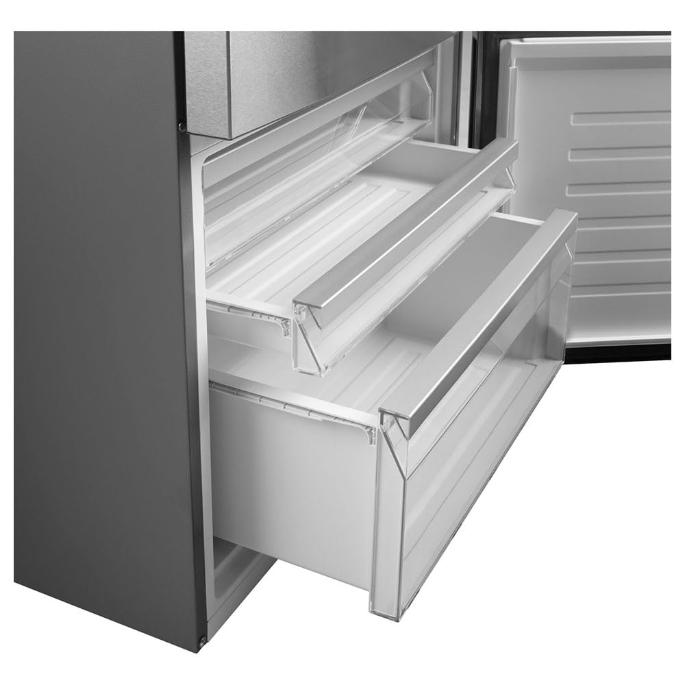 GE Appliances 17.7 Cu. Ft. Bottom Freezer Refrigerator In Fingerprint Resistant Stainless Steel, Counter Depth on Fridge.com - View 5