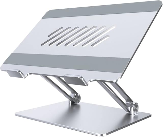 Laptop Stand for Desk Stable Laptop Riser for Desk Height & Angle Adjustable Laptop Stand Sturdy, Aluminium PC & MacBook Stand Laptop Holder for 11 to 17 Laptops by Pivot World