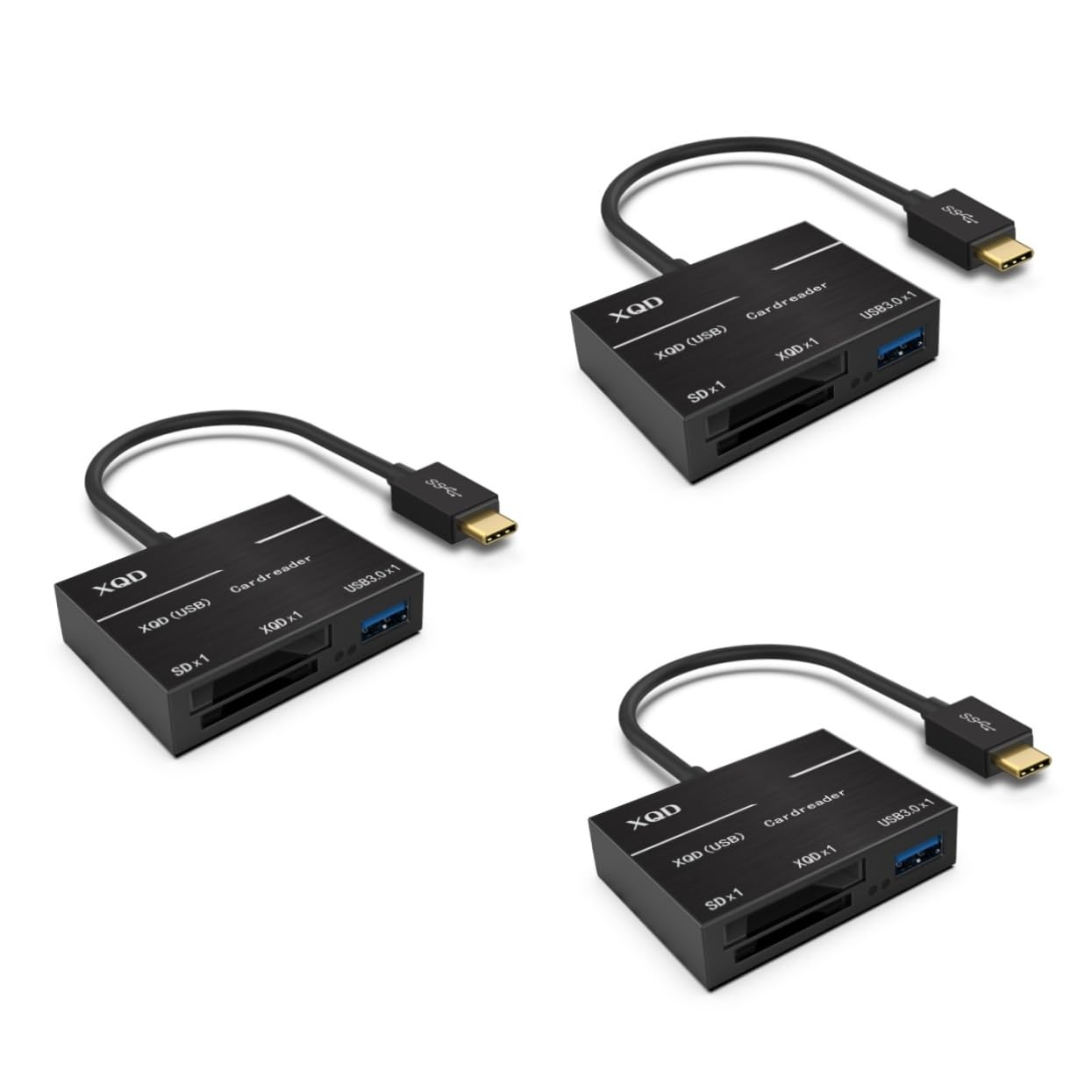 Gadpiparty 3piezas Lector De Tarjetas USB-c para Cámaras Adaptador De Memoria Compatible con Diseño De Duradero y Resistente Rayones
