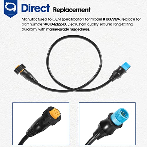 Cable adaptador transductor 8 pines a 12 pines para Garmin miniatura 5