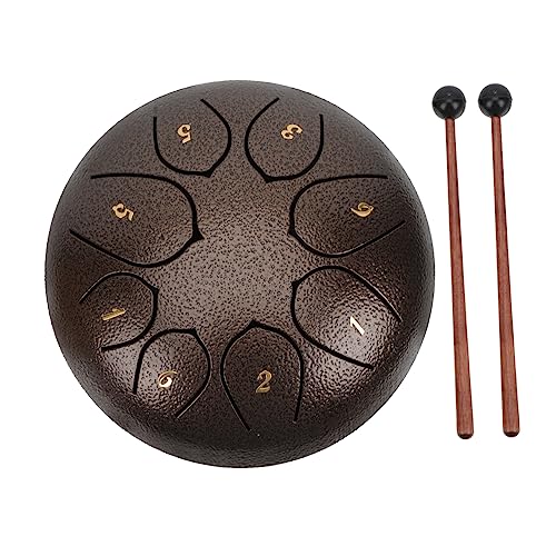 Holibanna 1Set Note Ethereal Tongue Drum Creative Percussion Instrument for Adults Enhances Imagination Concentration for Music Education Relaxation Walnut Color
