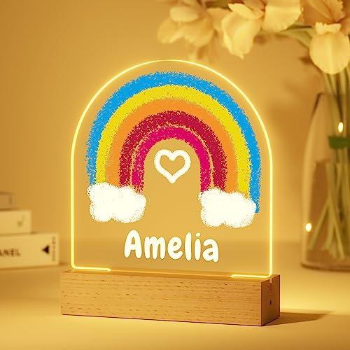 Lámpara de noche LED acrílica personalizada para niños