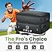 FOLU 2 Layer Golf Trunk Organizer, Waterproof Car-Golf Locker with Separate Ventilated Compartment for 2 Pair Shoes, Golf-Trunk Storage for Balls, Tees, Clothes, Gloves, Accessories