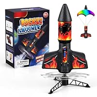 PDBEST Raketen Spielzeug für Kinder, bis zu 200 Fuß Flughöhe, Luft-Rakete Toy für Draußen, Raketen Spielzeug für Kinder ab 8 Jahren, für Mädchen und Jungen Rot