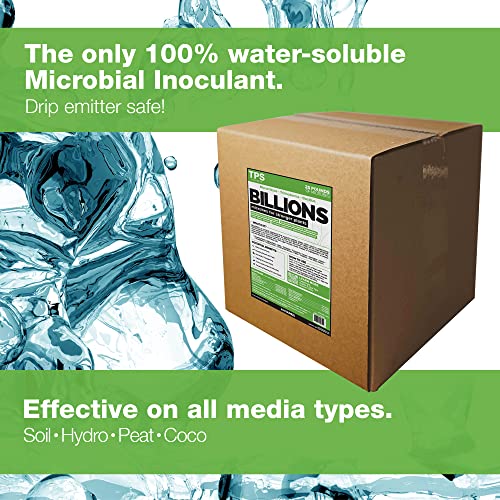 Image of TPS NUTRIENTS Billions Concentrated Microbial Root Enhancer, 100% Water-Soluble with Mycorrhizae, Bacteria and Trichoderma, 25 Pound