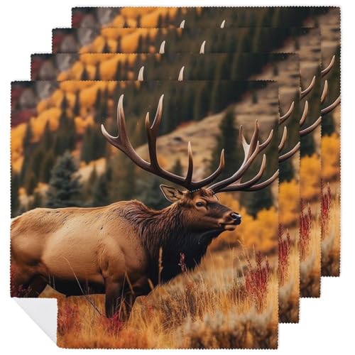 Servilletas de Tela Animales Salvajes 4 Unidades miniatura 1