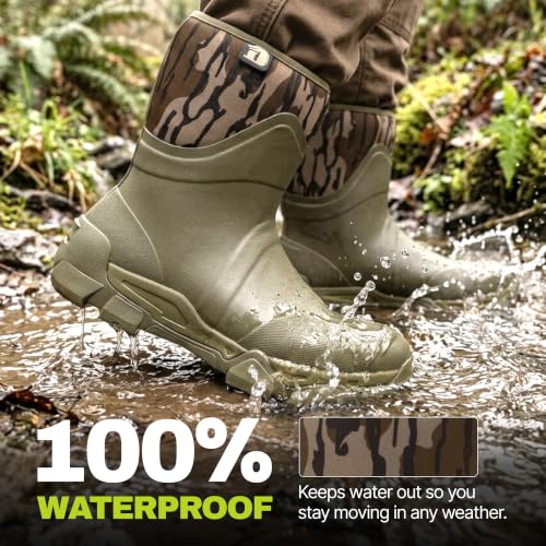 Image of Gator Waders Men's Omega Flow Hunting Durable Lightweight 14 inch Height Boots with Calf Adjustable Gusset & Air Mesh Lining